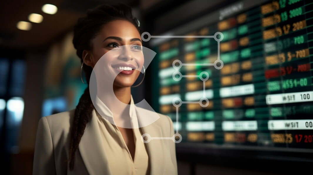 Intra Συλλεκτικό Ξύλινο Παζλ Plywood  4mm - Επιχειρηματίας με τις τιμές μετοχών Σε Ξύλινο Κουτί - Διαστάσεις Puzzle: 10x10 cm – 25 κομμάτια