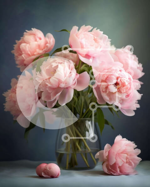 Intra Συλλεκτικό Ξύλινο Παζλ Plywood  4mm - Γυάλινο βάζο με ροζ λουλούδια και αυγά Σε Ξύλινο Κουτί - Διαστάσεις: 10x10 cm – 25 κομμάτια