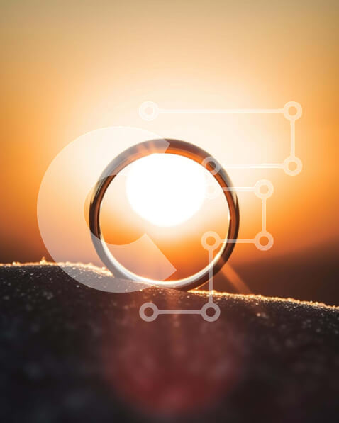 Intra Συλλεκτικό Ξύλινο Παζλ Plywood  4mm - Βέρα στο χιόνι με φόντο ηλιοβασίλεμα Σε Ξύλινο Κουτί - Διαστάσεις: 10x10 cm – 25 κομμάτια