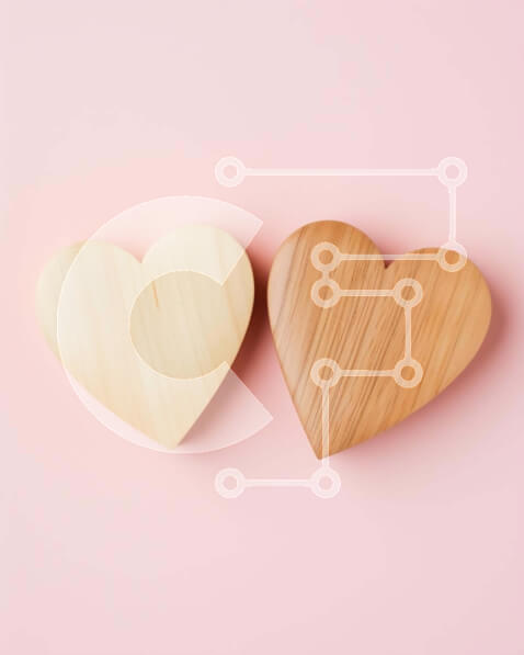 Intra Συλλεκτικό Ξύλινο Παζλ Plywood  4mm - Ξύλινα κουτιά σε σχήμα καρδιάς σε ροζ φόντο Σε Ξύλινο Κουτί - Διαστάσεις: 10x10 cm – 25 κομμάτια