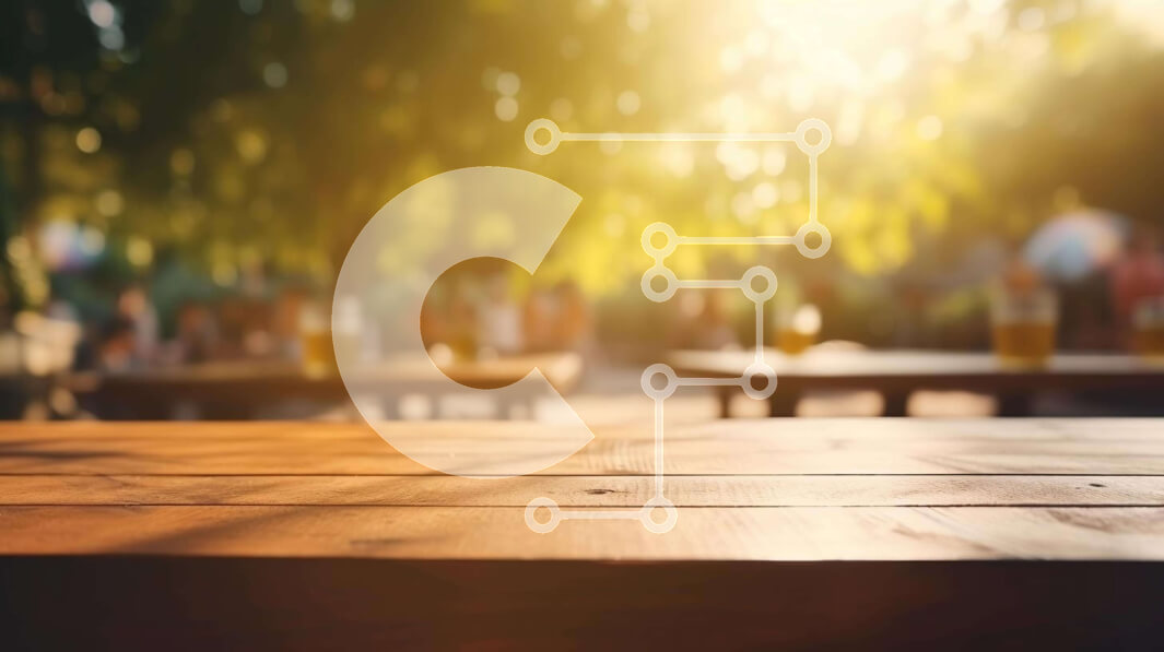 Σετ των 2 Intra Συλλεκτικό Ξύλινο Παζλ Plywood  4mm - Τραπεζαρία εξωτερικού χώρου με ξύλινο τραπέζι και ποτήρια μπύρας Σε Ξύλινο Κουτί - Διαστάσεις: 10x10 cm – 25 κομμάτια