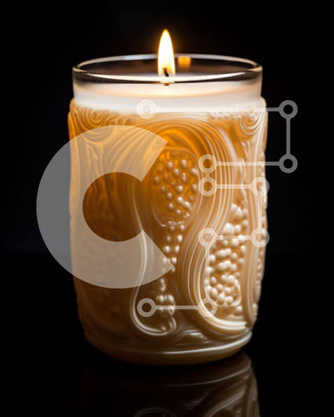 Intra Συλλεκτικό Ξύλινο Παζλ Plywood  4mm - Αναμμένο κερί περίπλοκα σχεδιασμένο Σε Ξύλινο Κουτί - Διαστάσεις Puzzle: 10x10 cm – 25 κομμάτια