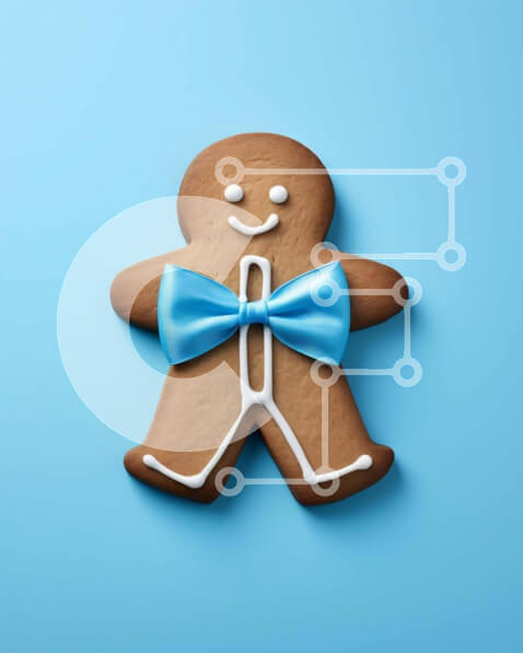 Intra Συλλεκτικό Ξύλινο Παζλ Plywood  4mm - Εορταστική διακόσμηση με μελόψωμο άνδρα Σε Ξύλινο Κουτί - Διαστάσεις: 10x10 cm – 25 κομμάτια