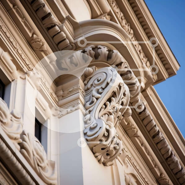 Intra Συλλεκτικό Ξύλινο Παζλ Plywood  4mm - Περίτεχνα διακοσμημένο κτίριο με ρολόι και διακοσμητικά στοιχεία Σε Ξύλινο Κουτί - Διαστάσεις Puzzle: 10x10 cm – 25 κομμάτια