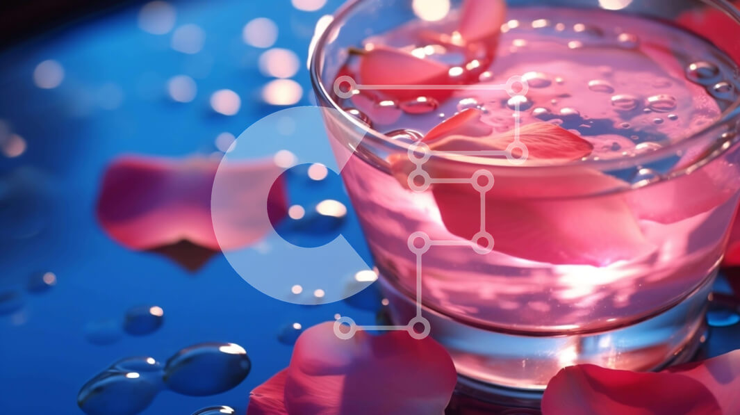 Σετ των 2 Intra Συλλεκτικό Ξύλινο Παζλ Plywood  4mm - Ποτήρι με Ροζ Υγρό και Πέταλα Σε Ξύλινο Κουτί - Διαστάσεις: 10x10 cm – 25 κομμάτια