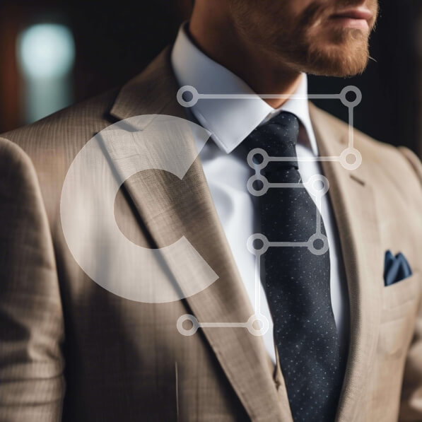 Intra Συλλεκτικό Ξύλινο Παζλ Plywood  4mm - Άνδρας με μαύρη στολή και μαύρη γραβάτα Σε Ξύλινο Κουτί - Διαστάσεις Puzzle: 10x10 cm – 25 κομμάτια