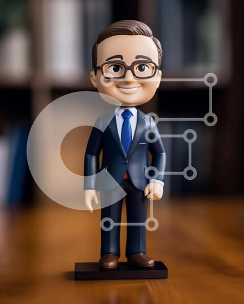 Intra Συλλεκτικό Ξύλινο Παζλ Plywood  4mm - Ειδώλιο επιχειρηματιών παιχνιδιών που φοριέται για δουλειά Σε Ξύλινο Κουτί - Διαστάσεις Puzzle: 10x10 cm – 25 κομμάτια