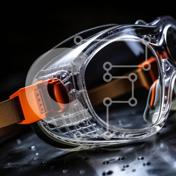 Intra Συλλεκτικό Ξύλινο Παζλ Plywood  4mm - Βιομηχανικά προστατευτικά γυαλιά Σε Ξύλινο Κουτί - Διαστάσεις Puzzle: 10x10 cm – 25 κομμάτια