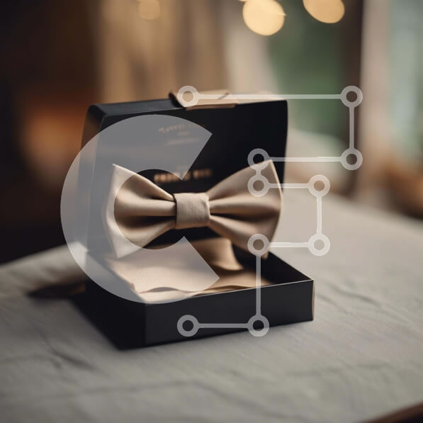 Intra Συλλεκτικό Ξύλινο Παζλ Plywood  4mm - Κομψό μαύρο κουτί με παπιγιόν Σε Ξύλινο Κουτί - Διαστάσεις Puzzle: 10x10 cm – 25 κομμάτια