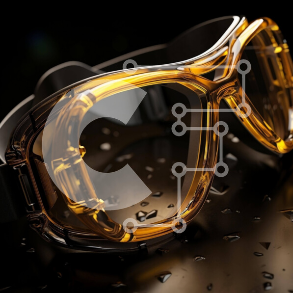 Intra Συλλεκτικό Ξύλινο Παζλ Plywood  4mm - Ζευγάρι γυαλιά για σταγόνες νερού Σε Ξύλινο Κουτί - Διαστάσεις: 10x10 cm – 25 κομμάτια