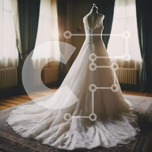 Σετ των 2 Intra Συλλεκτικό Ξύλινο Παζλ Plywood  4mm - Νυφικό που εμφανίζεται σε ένα κομψό δωμάτιο Σε Ξύλινο Κουτί - Διαστάσεις: 10x10 cm – 25 κομμάτια