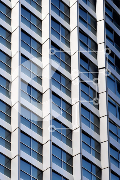 Intra Συλλεκτικό Ξύλινο Παζλ Plywood  4mm - Ψηλό κτίριο με σειρές παραθύρων Σε Ξύλινο Κουτί - Διαστάσεις Puzzle: 10x10 cm – 25 κομμάτια