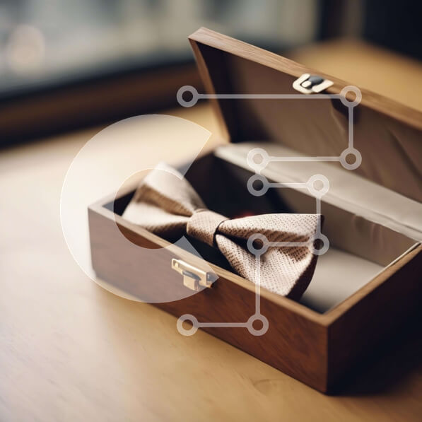 Σετ των 2 Intra Συλλεκτικό Ξύλινο Παζλ Plywood  4mm - Καφέ παπιγιόν  Σε Ξύλινο Κουτί Σε Ξύλινο Κουτί - Διαστάσεις: 10x10 cm – 25 κομμάτια