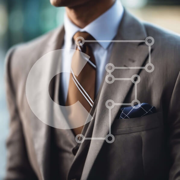 Intra Συλλεκτικό Ξύλινο Παζλ Plywood  4mm - Κομψός άντρας με μπεζ κοστούμι και γραβάτα Σε Ξύλινο Κουτί - Διαστάσεις Puzzle: 10x10 cm – 25 κομμάτια