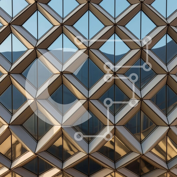 Intra Συλλεκτικό Ξύλινο Παζλ Plywood  4mm - Πολύπλοκα σχεδιασμένο κτίριο με γυάλινη πρόσοψη Σε Ξύλινο Κουτί - Διαστάσεις Puzzle: 10x10 cm – 25 κομμάτια