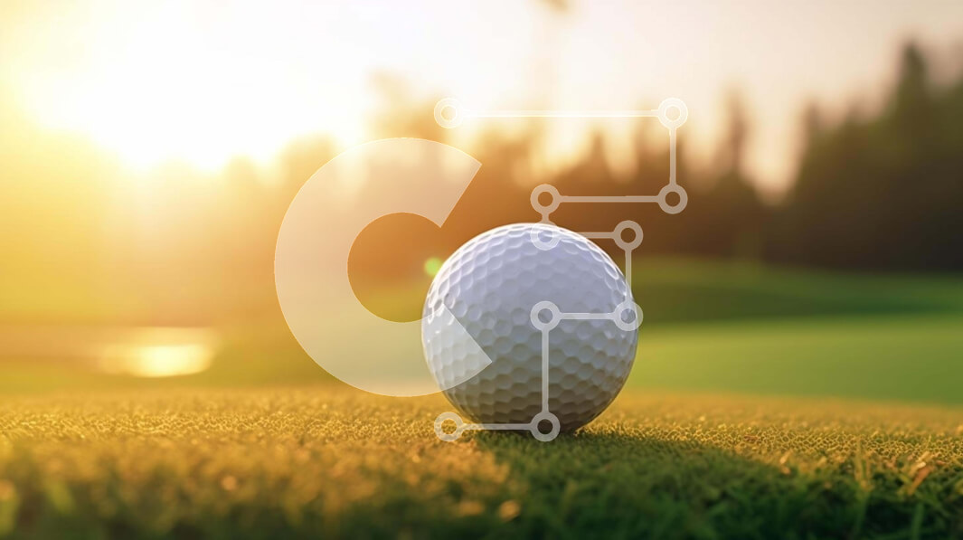 Intra Συλλεκτικό Ξύλινο Παζλ Plywood  4mm - Λευκή μπάλα του γκολφ στο γρασίδι στο ηλιοβασίλεμα Σε Ξύλινο Κουτί - Διαστάσεις Puzzle: 10x10 cm – 25 κομμάτια