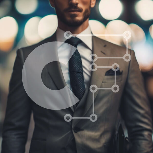 Intra Συλλεκτικό Ξύλινο Παζλ Plywood  4mm - Άνδρας με κομψό κοστούμι και γραβάτα Σε Ξύλινο Κουτί - Διαστάσεις Puzzle: 10x10 cm – 25 κομμάτια