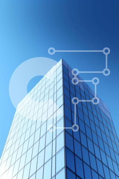 Intra Συλλεκτικό Ξύλινο Παζλ Plywood  4mm - Σύγχρονο γυάλινο κτίριο σε συγκρότημα γραφείων Σε Ξύλινο Κουτί - Διαστάσεις Puzzle: 10x10 cm – 25 κομμάτια