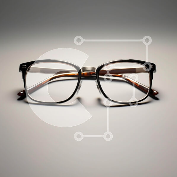 Intra Συλλεκτικό Ξύλινο Παζλ Plywood  4mm - Κομψά γυαλιά οράσεως Σε Ξύλινο Κουτί - Διαστάσεις: 10x10 cm – 25 κομμάτια