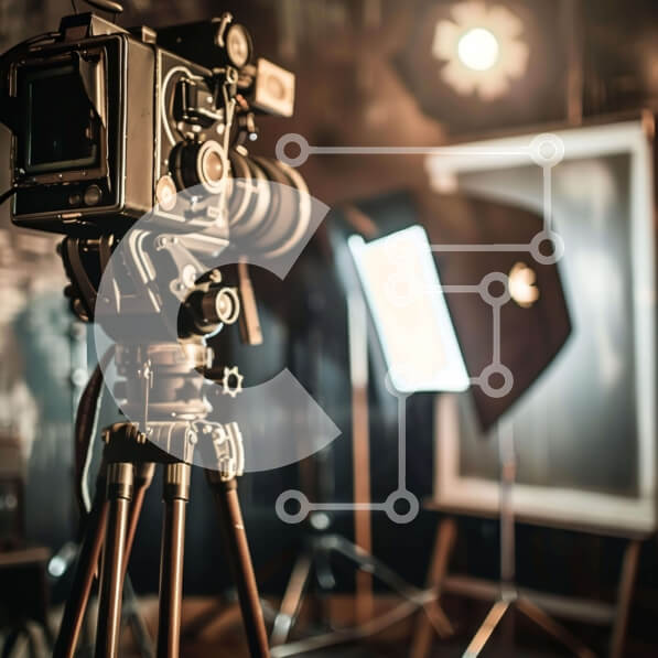 Intra Συλλεκτικό Ξύλινο Παζλ Plywood  4mm - Ρύθμιση vintage κάμερας με φώτα και τρίποδο Σε Ξύλινο Κουτί - Διαστάσεις: 10x10 cm – 25 κομμάτια