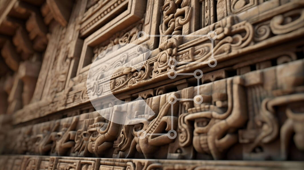 Intra Συλλεκτικό Ξύλινο Παζλ Plywood  4mm - Περίπλοκος σκαλιστός ξύλινος τοίχος Σε Ξύλινο Κουτί - Διαστάσεις Puzzle: 10x10 cm – 25 κομμάτια