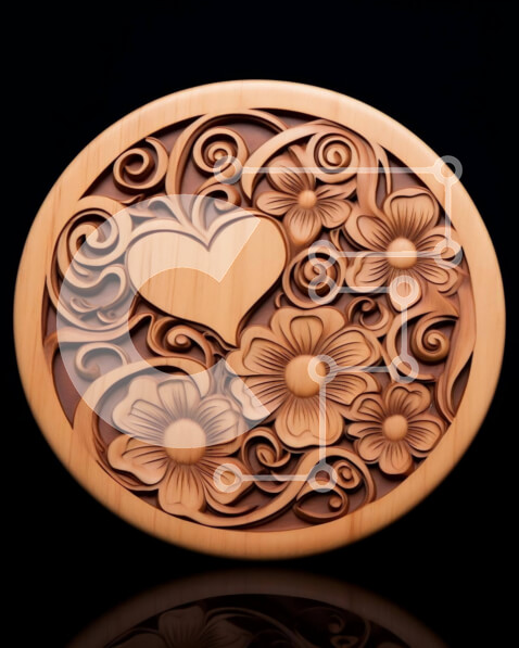 Intra Συλλεκτικό Ξύλινο Παζλ Plywood  4mm - Περίτεχνα σκαλιστό ξύλινο κομμάτι τέχνης Σε Ξύλινο Κουτί - Διαστάσεις Puzzle: 10x10 cm – 25 κομμάτια