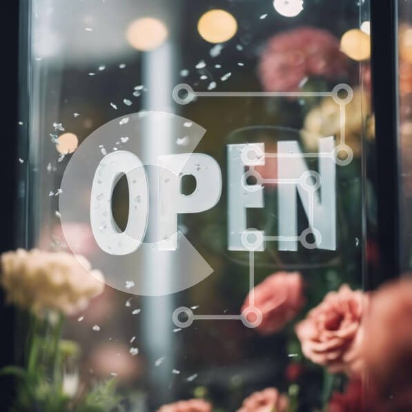 Σετ των 2 Intra Συλλεκτικό Ξύλινο Παζλ Plywood  4mm - Οθόνη παραθύρου γεμάτη λουλούδια με ανοιχτή πινακίδα Σε Ξύλινο Κουτί - Διαστάσεις: 10x10 cm – 25 κομμάτια