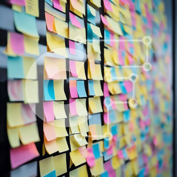 Intra Συλλεκτικό Ξύλινο Παζλ Plywood  4mm - Πολύχρωμος τοίχος Post-It Notes Σε Ξύλινο Κουτί - Διαστάσεις Puzzle: 10x10 cm – 25 κομμάτια