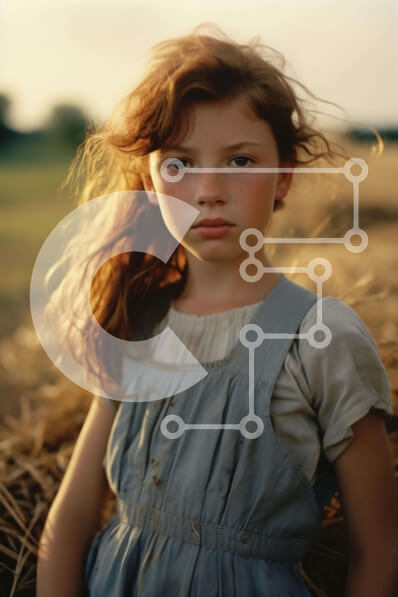 Intra Συλλεκτικό Ξύλινο Παζλ Plywood  4mm - Νεαρό κορίτσι με μπλε φόρεμα Σε Ξύλινο Κουτί - Διαστάσεις Puzzle: 10x10 cm – 25 κομμάτια