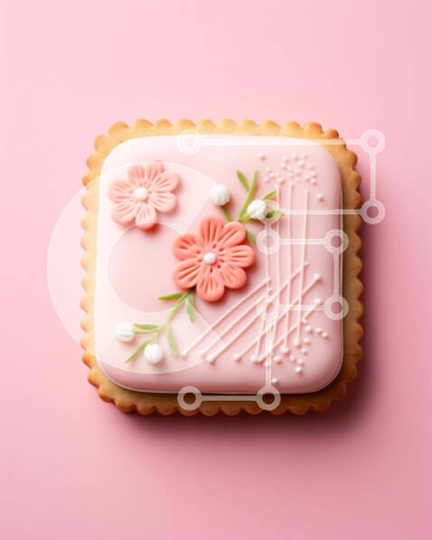 Σετ των 2 Intra Συλλεκτικό Ξύλινο Παζλ Plywood  4mm - Ροζ διακόσμηση μπισκότων Σε Ξύλινο Κουτί - Διαστάσεις: 10x10 cm – 25 κομμάτια