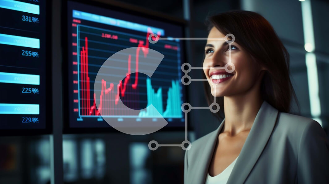 Intra Συλλεκτικό Ξύλινο Παζλ Plywood  4mm - Επιχειρηματίας που αναλύει γραφήματα με επαγγελματίες Σε Ξύλινο Κουτί - Διαστάσεις Puzzle: 10x10 cm – 25 κομμάτια