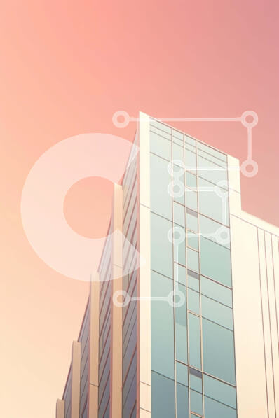 Intra Συλλεκτικό Ξύλινο Παζλ Plywood  4mm - Μοντέρνο κτήριο με γυάλινους τοίχους με εικονογράφηση πύργου ρολογιού Σε Ξύλινο Κουτί - Διαστάσεις Puzzle: 10x10 cm – 25 κομμάτια