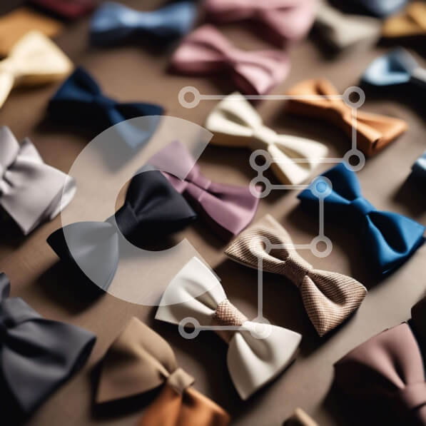 Σετ των 2 Intra Συλλεκτικό Ξύλινο Παζλ Plywood  4mm - Πολύχρωμη και κομψή συλλογή παπιγιόν Σε Ξύλινο Κουτί - Διαστάσεις: 10x10 cm – 25 κομμάτια