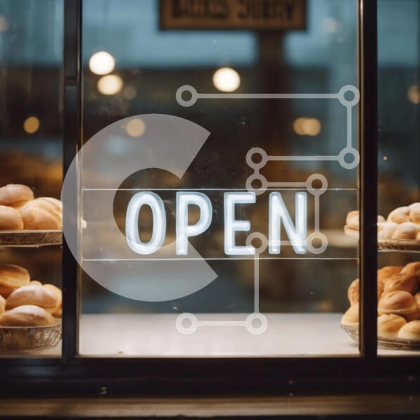 Σετ των 2 Intra Συλλεκτικό Ξύλινο Παζλ Plywood  4mm - Παράθυρο αρτοποιείου με διάφορους τύπους αρτοσκευασμάτων στην οθόνη Σε Ξύλινο Κουτί - Διαστάσεις: 10x10 cm – 25 κομμάτια