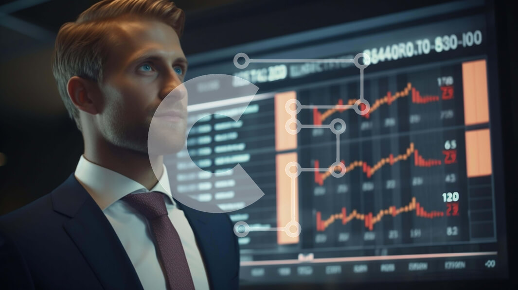 Intra Συλλεκτικό Ξύλινο Παζλ Plywood  4mm - Επιχειρηματίας που αναλύει γραφήματα και γραφήματα Σε Ξύλινο Κουτί - Διαστάσεις Puzzle: 10x10 cm – 25 κομμάτια