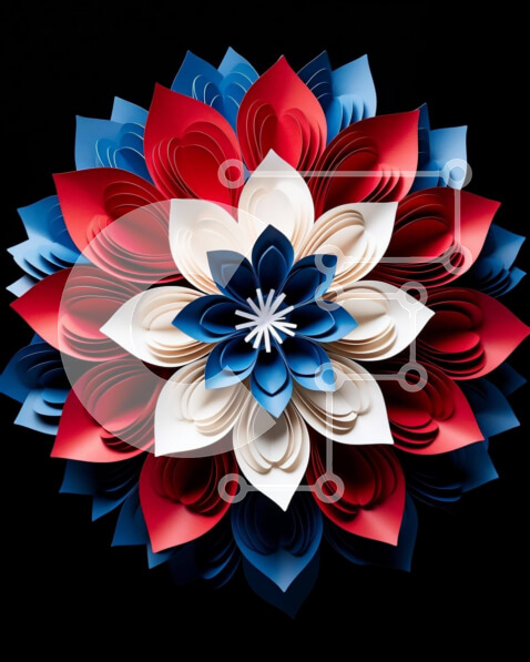 Intra Συλλεκτικό Ξύλινο Παζλ Plywood  4mm - Πατριωτική Ανθοσυνθέσεις Σε Ξύλινο Κουτί - Διαστάσεις Puzzle: 10x10 cm – 25 κομμάτια