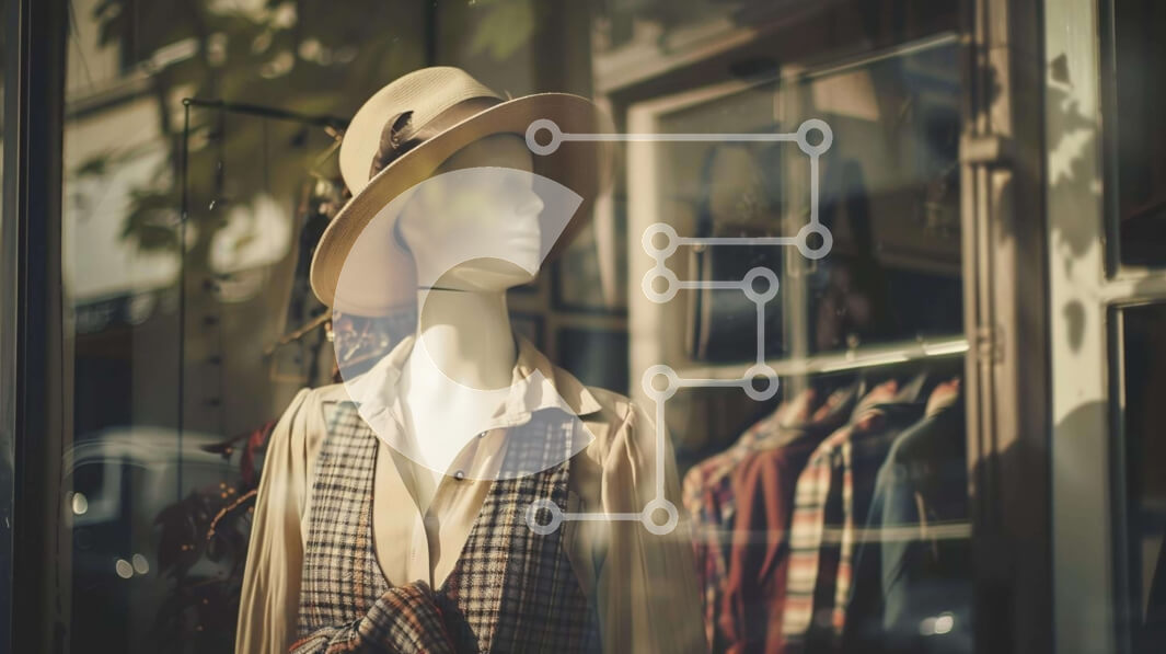 Intra Συλλεκτικό Ξύλινο Παζλ Plywood  4mm - Εμφάνιση μανεκέν στο κατάστημα μόδας Σε Ξύλινο Κουτί - Διαστάσεις Puzzle: 10x10 cm – 25 κομμάτια