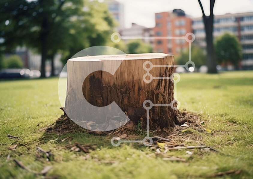 Intra Συλλεκτικό Ξύλινο Παζλ Plywood  4mm - Πρόβλημα δέντρου σε ανοιχτό χωράφι με αυτοκίνητα και δέντρα Σε Ξύλινο Κουτί - Διαστάσεις: 10x10 cm – 25 κομμάτια