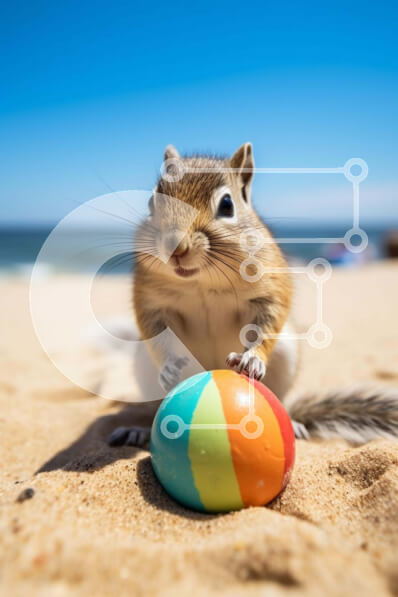 Σετ των 2 Intra Συλλεκτικό Ξύλινο Παζλ Plywood  4mm - Παιχνιδιάρικος σκίουρος με το πασχαλινό αυγό Σε Ξύλινο Κουτί - Διαστάσεις: 10x10 cm – 25 κομμάτια