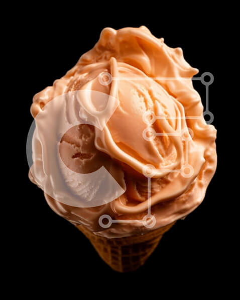 Σετ των 2 Intra Συλλεκτικό Ξύλινο Παζλ Plywood  4mm - Φρεσκοφτιαγμένο παγωτό σε χωνάκι βάφλας με γλάσο σοκολάτας και πασπαλίσματα Σε Ξύλινο Κουτί - Διαστάσεις: 10x10 cm – 25 κομμάτια