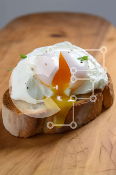 Σετ των 2 Intra Συλλεκτικό Ξύλινο Παζλ Plywood  4mm - Νόστιμο τοστ με φρεσκομαγειρεμένο αυγό Σε Ξύλινο Κουτί - Διαστάσεις: 10x10 cm – 25 κομμάτια