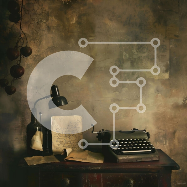 Intra Συλλεκτικό Ξύλινο Παζλ Plywood  4mm - Vintage γραφομηχανή, λάμπα και βιβλία στο τραπέζι Σε Ξύλινο Κουτί - Διαστάσεις Puzzle: 10x10 cm – 25 κομμάτια