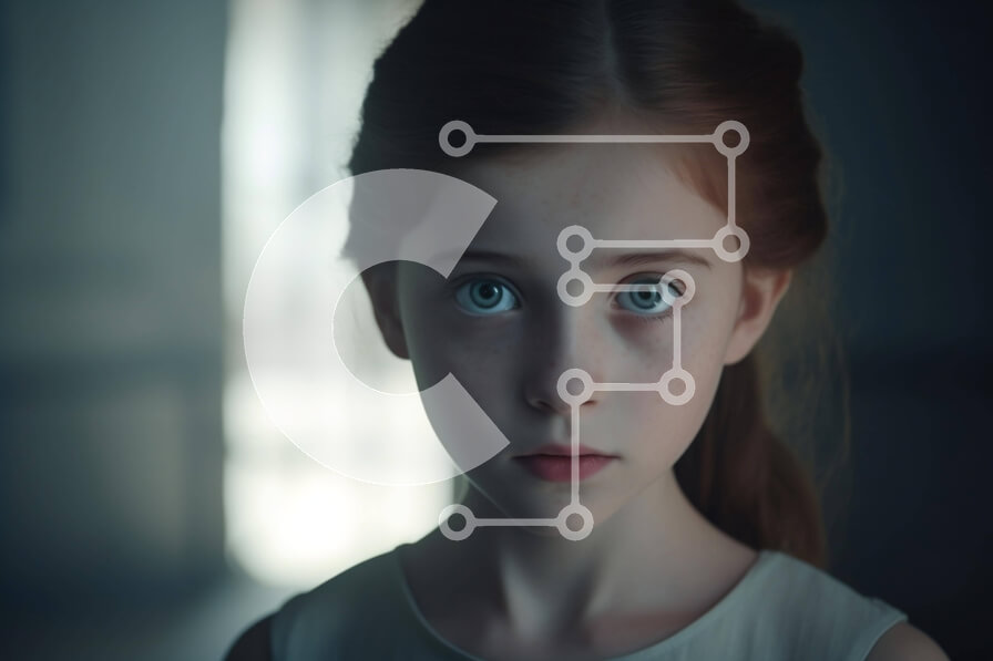 Intra Συλλεκτικό Ξύλινο Παζλ Plywood  4mm - Πορτρέτο ενός νεαρού κοριτσιού Σε Ξύλινο Κουτί - Διαστάσεις Puzzle: 10x10 cm – 25 κομμάτια