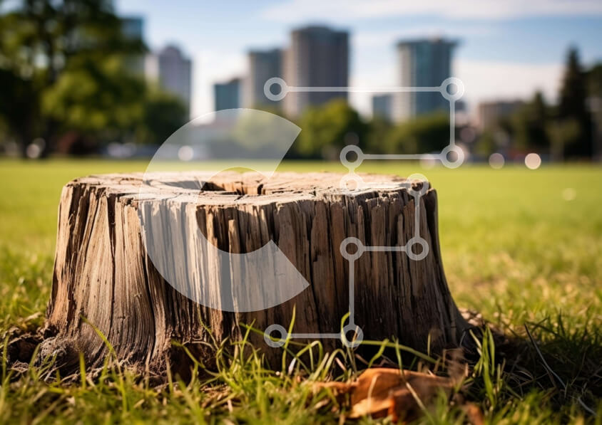 Intra Συλλεκτικό Ξύλινο Παζλ Plywood  4mm - Πρόβλημα δέντρου σε αστικό περιβάλλον Σε Ξύλινο Κουτί - Διαστάσεις: 10x10 cm – 25 κομμάτια