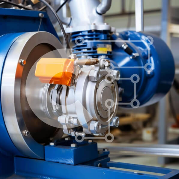 Intra Συλλεκτικό Ξύλινο Παζλ Plywood  4mm - Μπλε βιομηχανικό μηχάνημα με πορτοκαλί πόμολο Σε Ξύλινο Κουτί - Διαστάσεις Puzzle: 10x10 cm – 25 κομμάτια