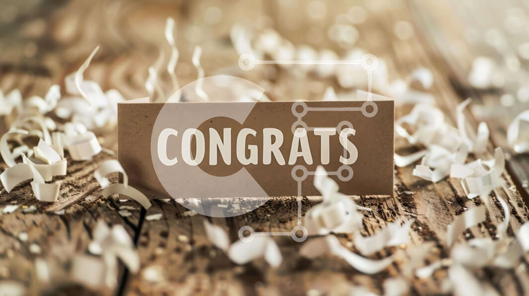 Intra Συλλεκτικό Ξύλινο Παζλ Plywood  4mm - Κάρτα συγχαρητηρίων με κομφετί Σε Ξύλινο Κουτί - Διαστάσεις Puzzle: 10x10 cm – 25 κομμάτια