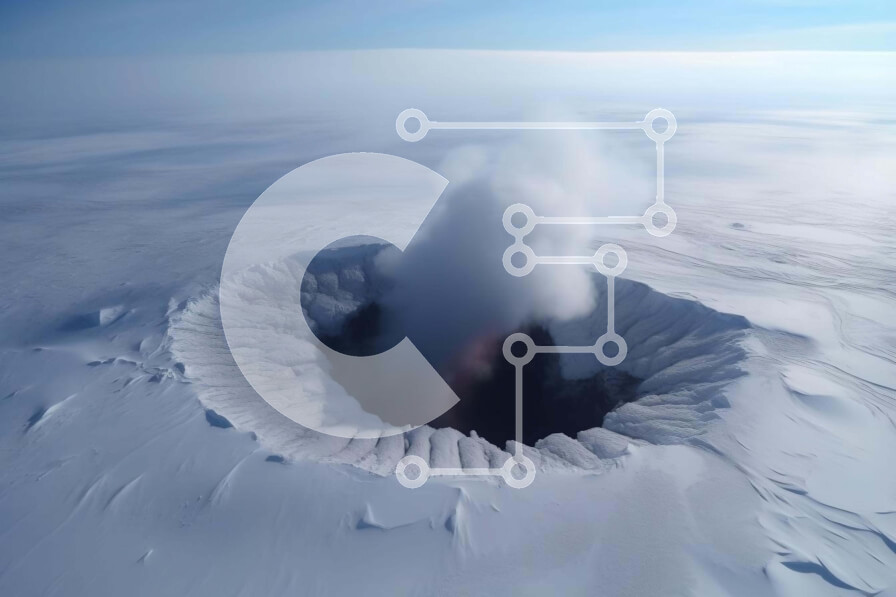 Intra Συλλεκτικό Ξύλινο Παζλ Plywood  4mm - Εναέρια άποψη μιας τρύπας χιονιού Σε Ξύλινο Κουτί - Διαστάσεις: 10x10 cm – 25 κομμάτια