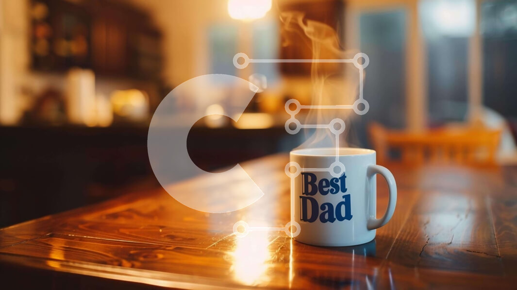 Intra Συλλεκτικό Ξύλινο Παζλ Plywood  4mm - Η καλύτερη κούπα καφέ Dad White σε ξύλινο τραπέζι Σε Ξύλινο Κουτί - Διαστάσεις Puzzle: 10x10 cm – 25 κομμάτια