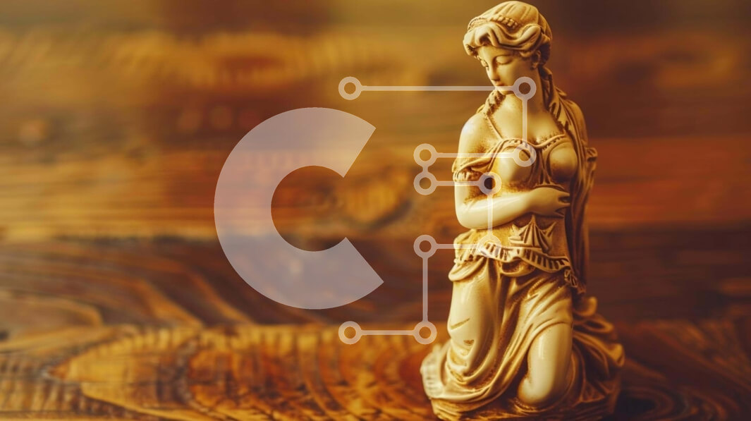 Intra Συλλεκτικό Ξύλινο Παζλ Plywood  4mm - Λευκό ειδώλιο σε παλιό ξύλινο τραπέζι Σε Ξύλινο Κουτί - Διαστάσεις: 10x10 cm – 25 κομμάτια