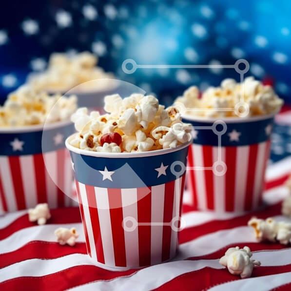 Σετ των 2 Intra Συλλεκτικό Ξύλινο Παζλ Plywood  4mm - Πατριωτικά κύπελλα ποπ κορν Σε Ξύλινο Κουτί - Διαστάσεις: 10x10 cm – 25 κομμάτια